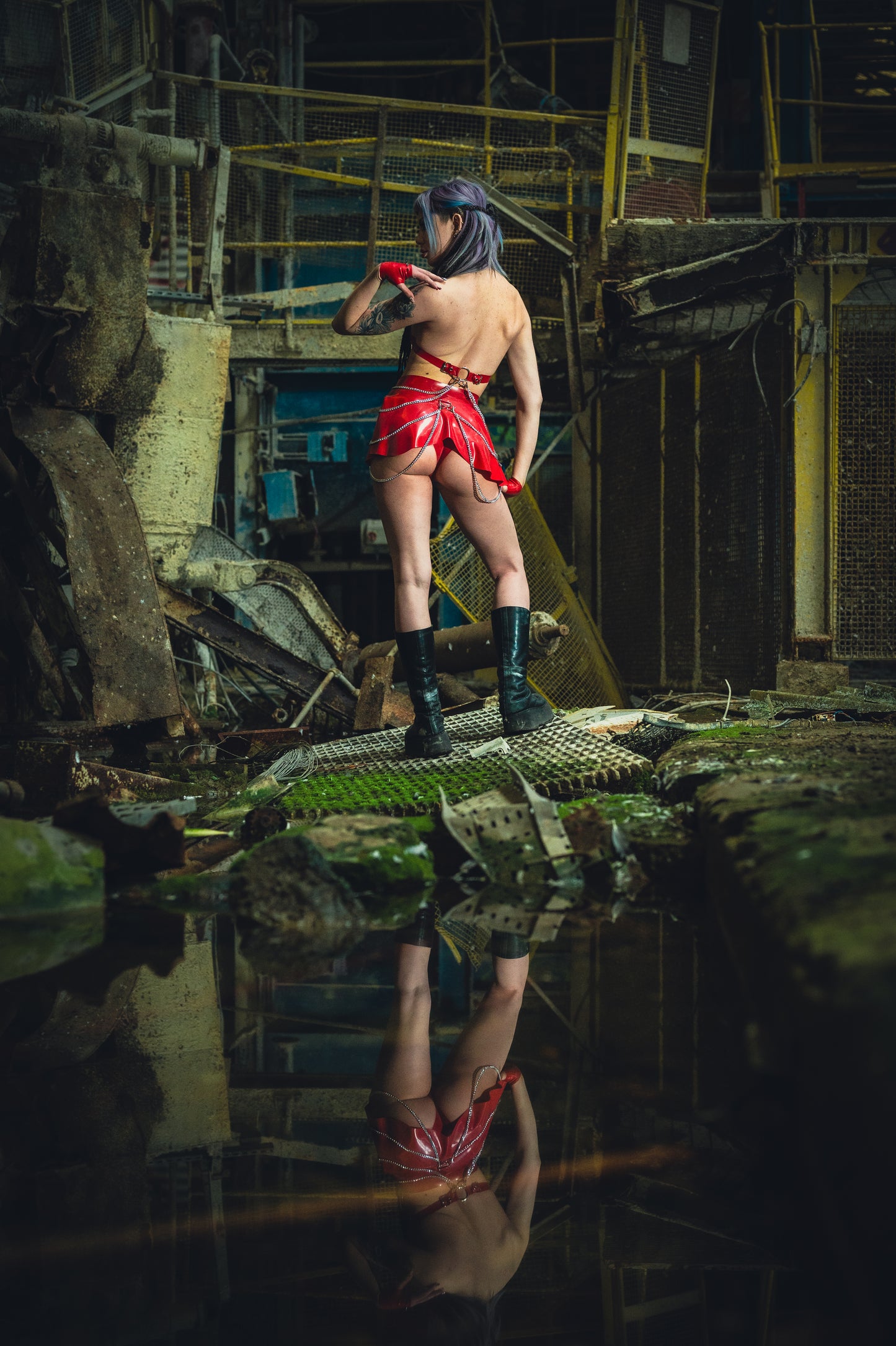 "SANGUINE" Peplum Skirt