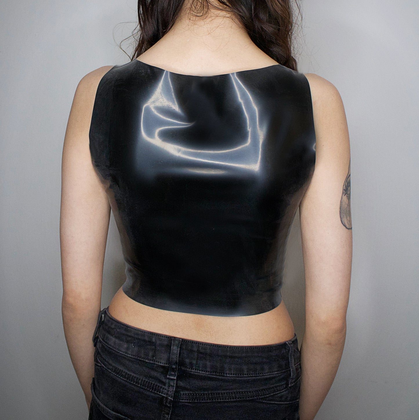 "BLVCK" Crop-Top