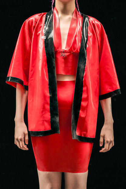 "KHAOS" Latex Kimono (RVD) | All Sizes