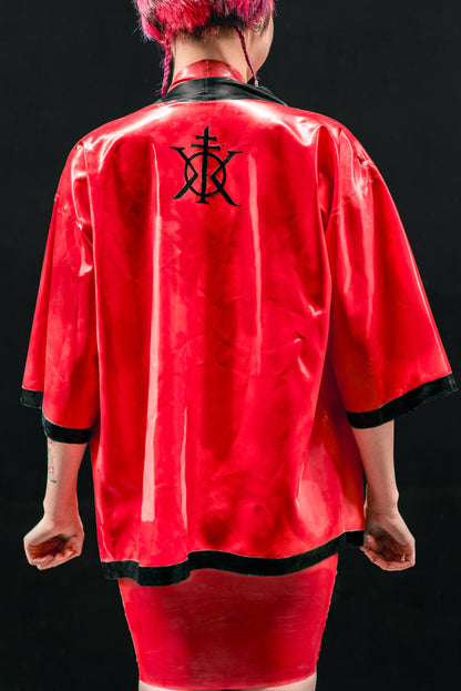 "KHAOS" Latex Kimono (RVD) | All Sizes