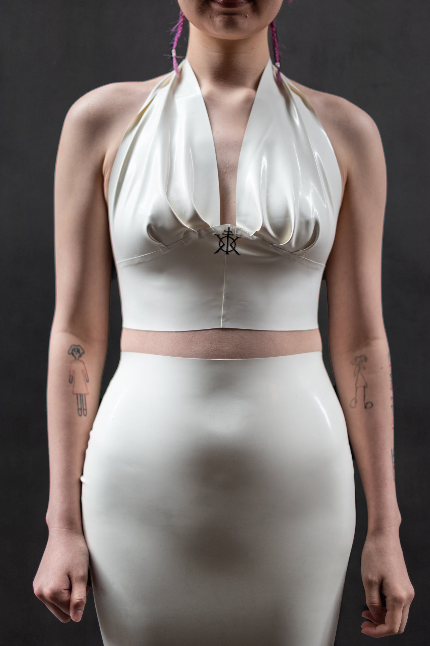 "KHAOS" Halter Top (WHVTE)