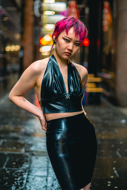 "KHAOS" Halter Top (BLACK) | All Sizes