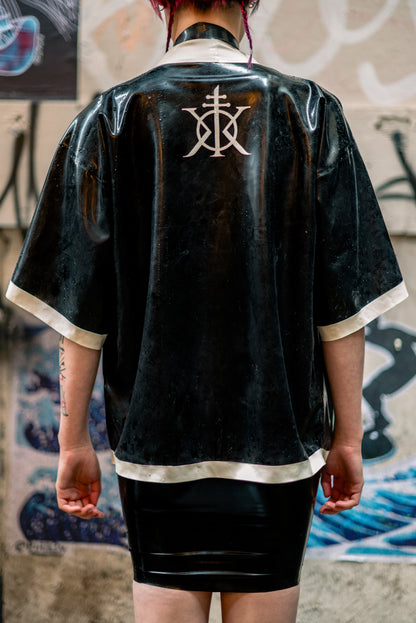 "KHAOS" Latex Kimono (BLVCK) | All Sizes