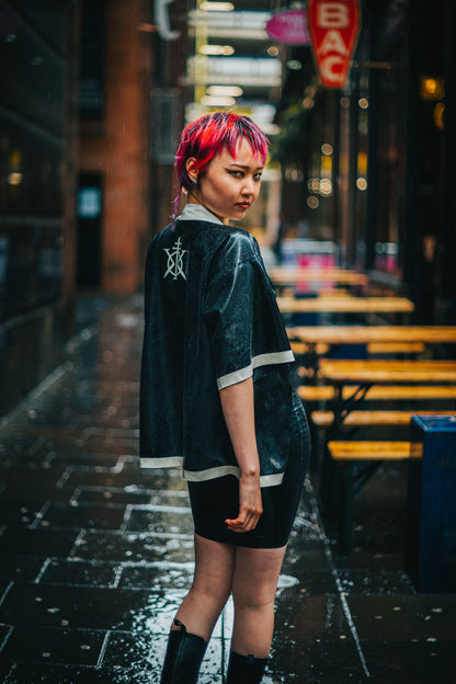 "KHAOS" Latex Kimono (BLVCK) | All Sizes