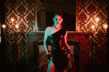 "VIL" Latex Dress (BLVCK) | Custom Made to fit