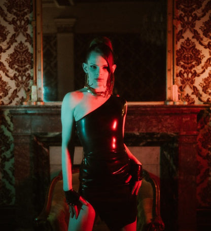 "VIL" Latex Dress (BLVCK) | Custom Made to fit
