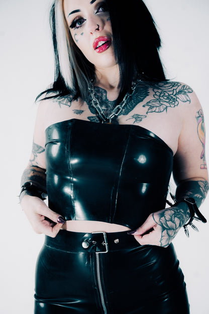UZUMAKI Latex Tube Top | Custom Made To Fit