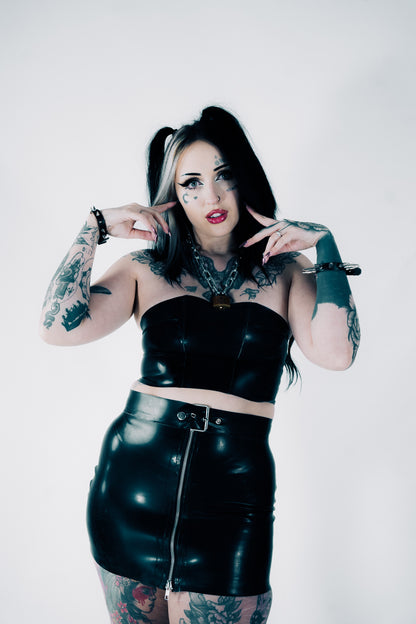 UZUMAKI Latex Tube Top | Custom Made To Fit