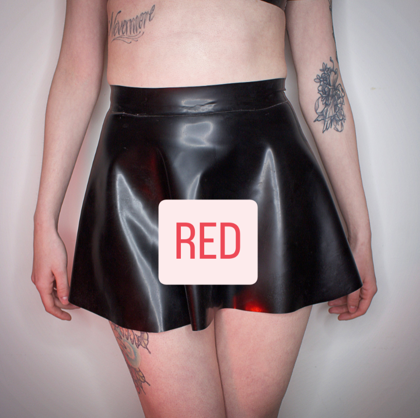CLEARANCE RED "G.HVST" Skater Skirt (Previous display piece)