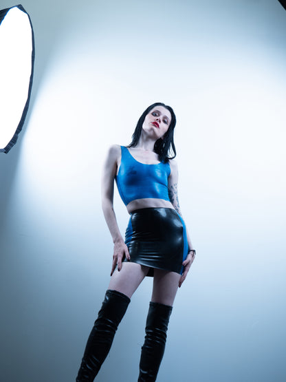 "DELTA" Latex Crop-Top | Custom Made To Fit