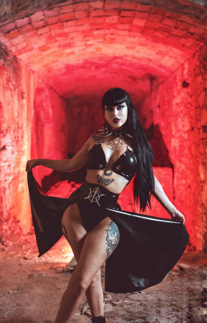 CORVUS Latex Skirt | Custom Made To Fit