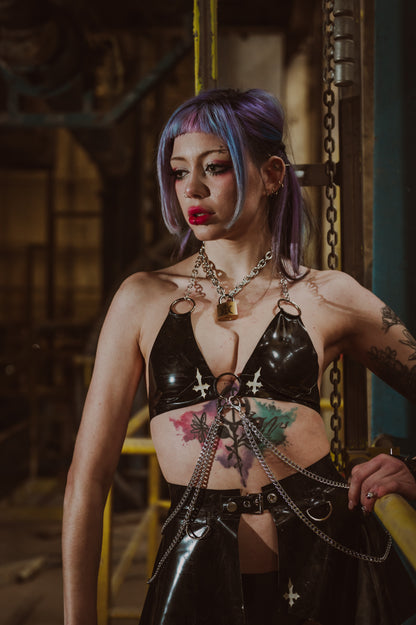 "SANCTIFY" Latex Bralette | Custom Made To Fit