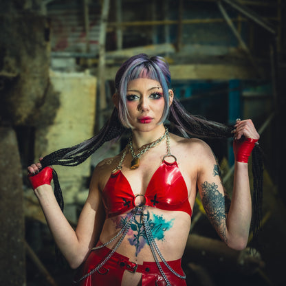 "SANGUINE" Latex Bralette | Custom Made To Fit