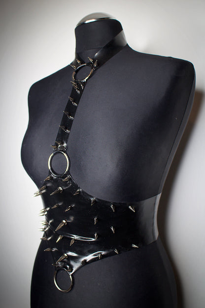 "PERSEPHONE" Latex Harness Belt | Unisex | Custom Made To Fit