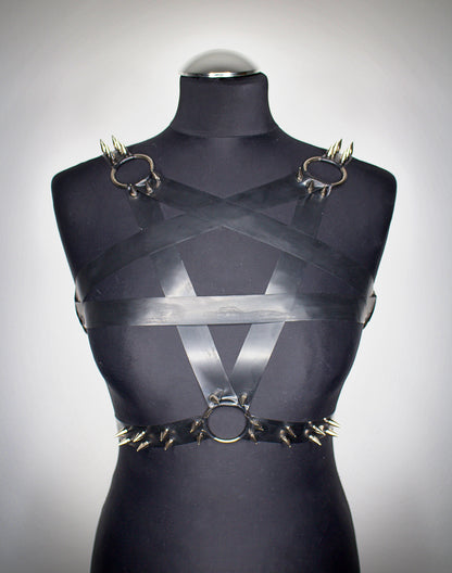 "REIGN" Latex Harness | Unisex | Custom Made To Fit