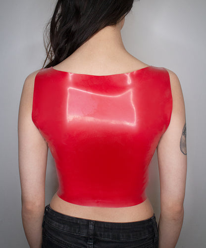 "RVD" Latex Crop-Top | Unisex | Custom Made To Fit